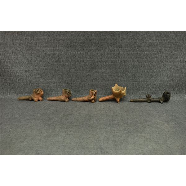 GROUP OF POTTERY PIPES