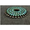 Image 4 : ZUNI INDIAN STERLING SILVER AND TURQUOISE PIN ATTRIBUTED TO FRANK DISHTA