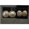 Image 4 : SIX PAIR OF STERLING SILVER NAVAJO INDIAN EARRINGS