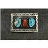 Image 1 : NAVAJO INDIAN STERLING SILVER BELT BUCKLE