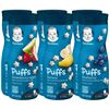 Image 1 : NEW 6 PACK OF GERBER GRADUATES PUFFS CEREAL SNACK