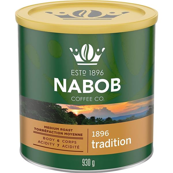 NEW 930G NABOB TRADITIONS MEDIUM ROAST COFFEE