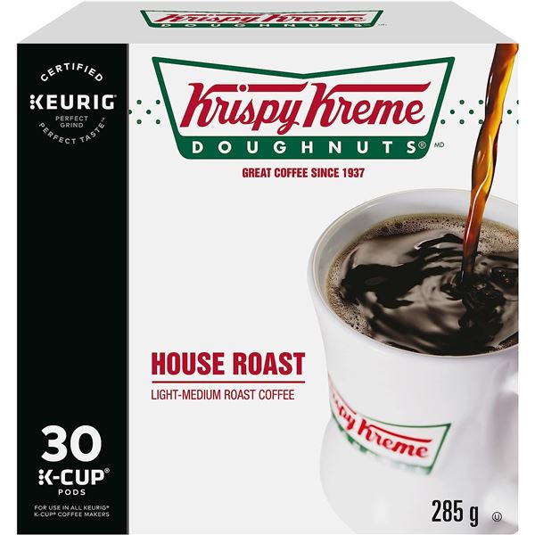 NEW KRISPY KREME HOUSE ROAST 30 POD KEURIG K-CUP