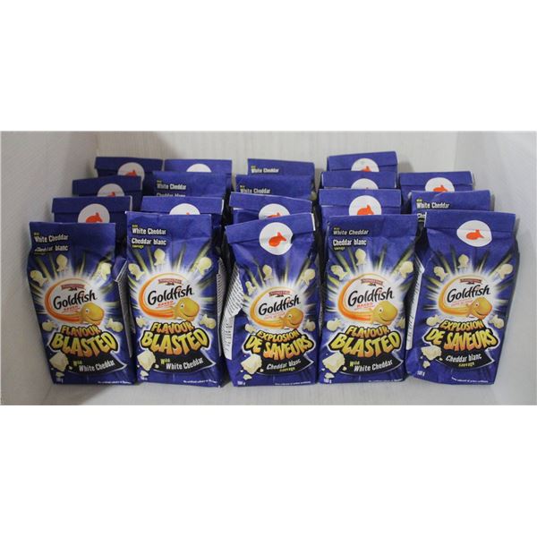 NEW CASE OF 19 BAGS OF GOLDFISH BAKED FLAVOUR