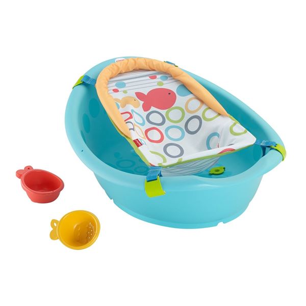 NEW FISHER PRICE RINSE AND GROW TUB WITH TOYS