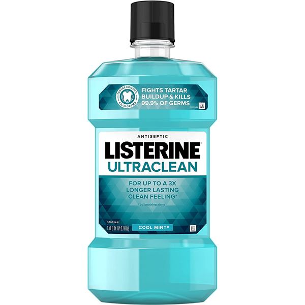 NEW 6 PACK OF LISTERINE ULTRA CLEAN MOUTHWASH