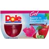 Image 1 : 4 NEW 4 CUPS OF DOLE GEL APPLES IN RASPBERRY GEL