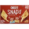 NEW CASE OF 42 BAGS OF CHEEZIT SNAP'D VARIETY PACK