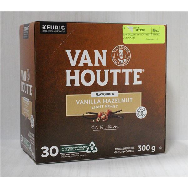 NEW BOX OF 30 VAN HOUTE KEURIG K CUP PODS