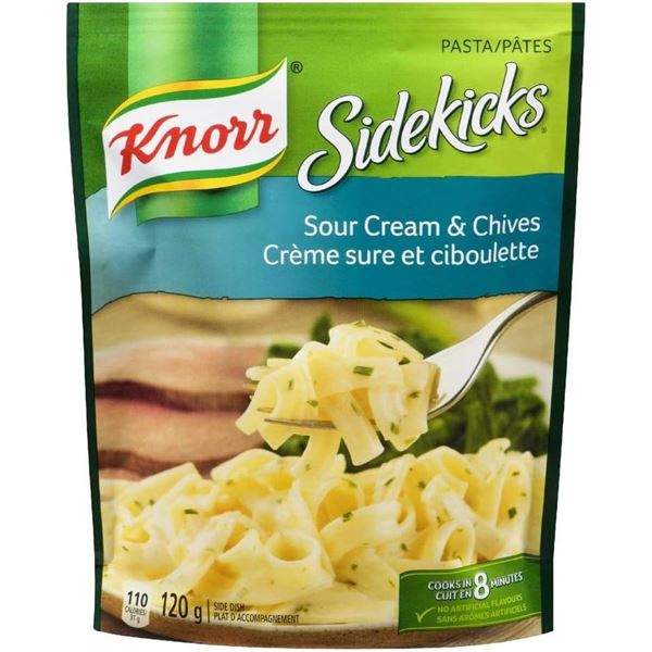 NEW CASE OF 8 KNORR SOUR CREAM & CHIVES NOODLES