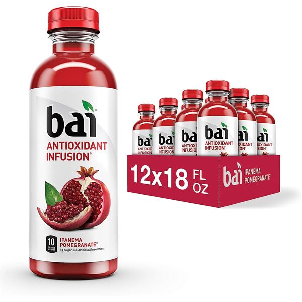 NEW CASE OF 12 BAI ANTIOXIDANT IPANEMA POMEGRANATE