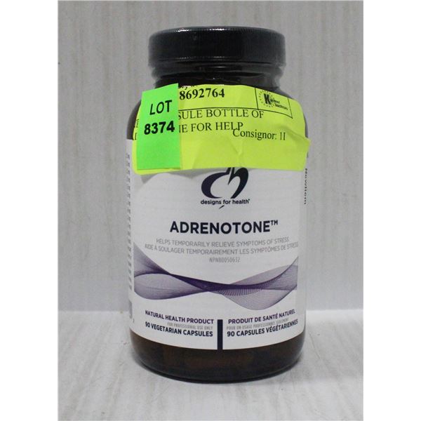 NEW 90 CAPSULE BOTTLE OF ADRENOTONE FOR HELP