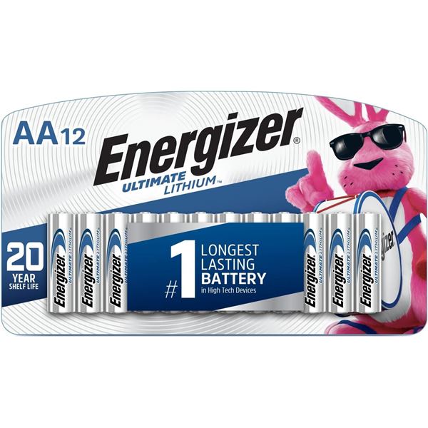 NEW 12 PACK OF ENERGIZER AA BATTERIES ULTIMATE