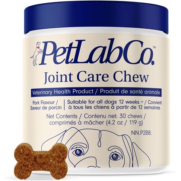 NEW PETLAB CO JOINT CARE CHEW - 30 CHEWS PER CAN