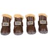 Image 1 : NEW SET OF SIZE 3 DOG LEATHER BOOTIES WITH STRAPS