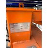 Image 2 : ORANGE INDUSTRIAL HYDRAULIC SKID STEER TREE CUTTING ATTACHMENT WITH HAND CONTROL