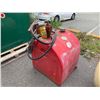 Image 2 : TIDY TANK LTD. RED INDUSTRIAL GAS FUEL TANK WITH HEAVY DUTY 15 GPM ELECTRIC PUMP