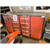 Image 2 : DIGGIT 10HD-2C ORANGE HEAVY DUTY 10 DRAWER 2 DOOR 77"L X 20"D X 44"H WORKBENCH CABINET COMBO