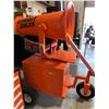 Image 1 : DIGGIT DH35 ORANGE 110F THROW PNEUMATIC TIRE INDUSTRIAL DUST CONTROL MISTER FAN WITH REMOTE CONTROL