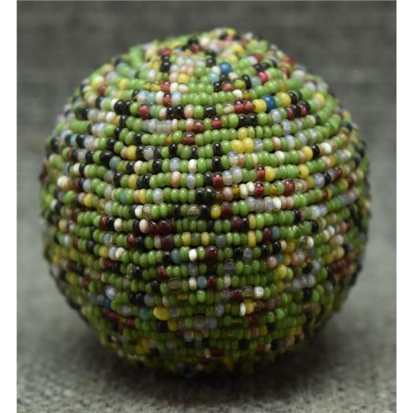 LAKOTA INDIAN BEADED PUBERTY BALL