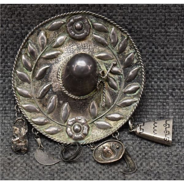 MEXICAN SILVER SOMBRERO PIN