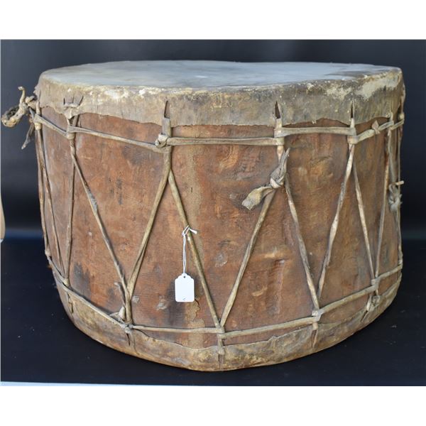 LARGE WOODEN DRUM