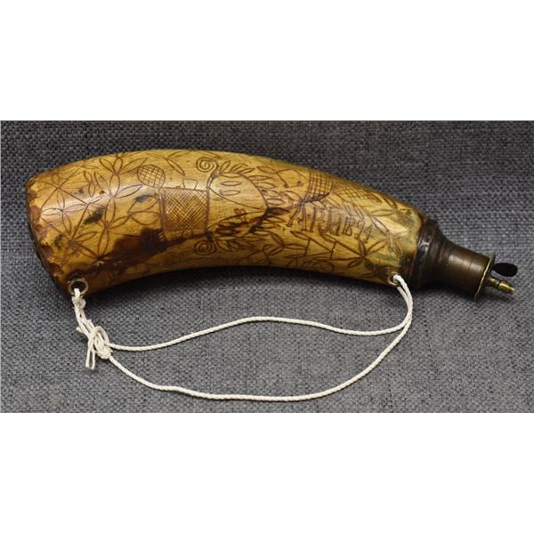 ANTIQUE POWDER HORN