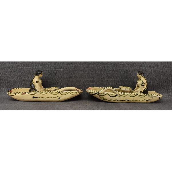 MEXICAN POTTERY CANDLE HOLDERS