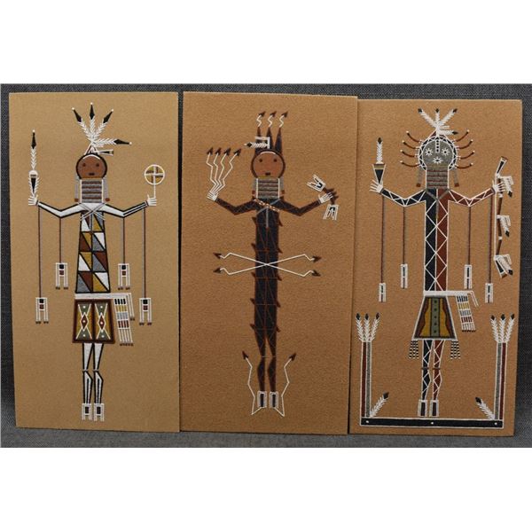 GROUP OF NAVAJO SAND PAINTINGS