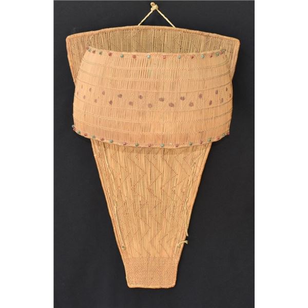 PAIUTE INDIAN BASKETRY CRADLE