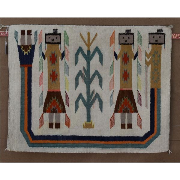 NAVAJO INDIAN YEI TEXTILE