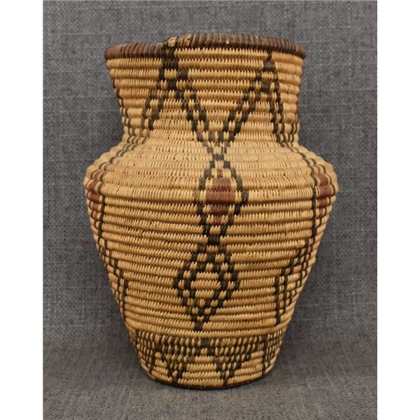 APACHE INDIAN BASKETRY OLLA