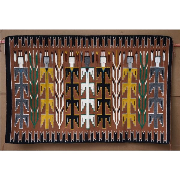 NAVAJO INDIAN YEI TEXTILE
