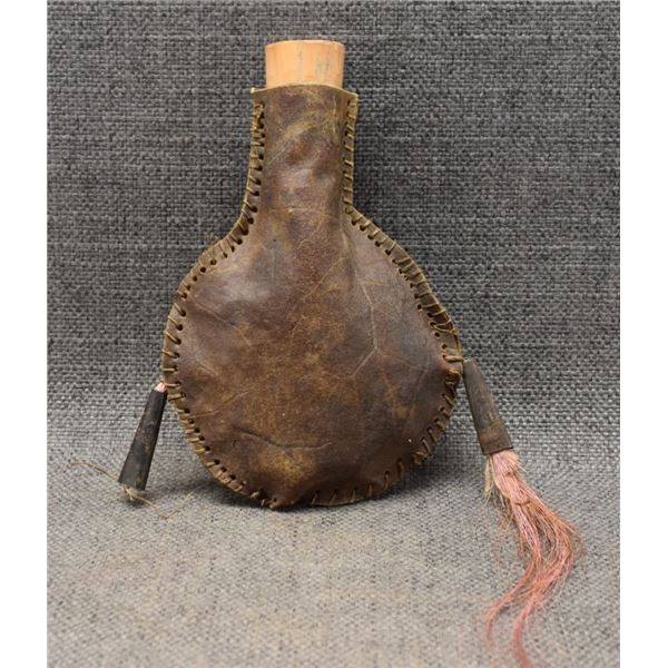 KIOWA INDIAN RAWHIDE CANTEEN