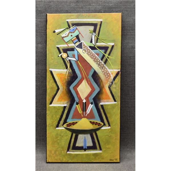 NAVAJO INDIAN PAINTING (ALLEN BAHE )