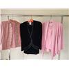 Image 1 : Size 12/L/XL - Pink Genuine Leather Jacket and Velour Set