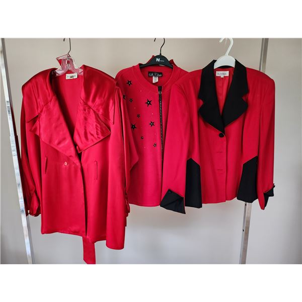 Size L/XL Red Jacket Collection Featuring Le Chateau