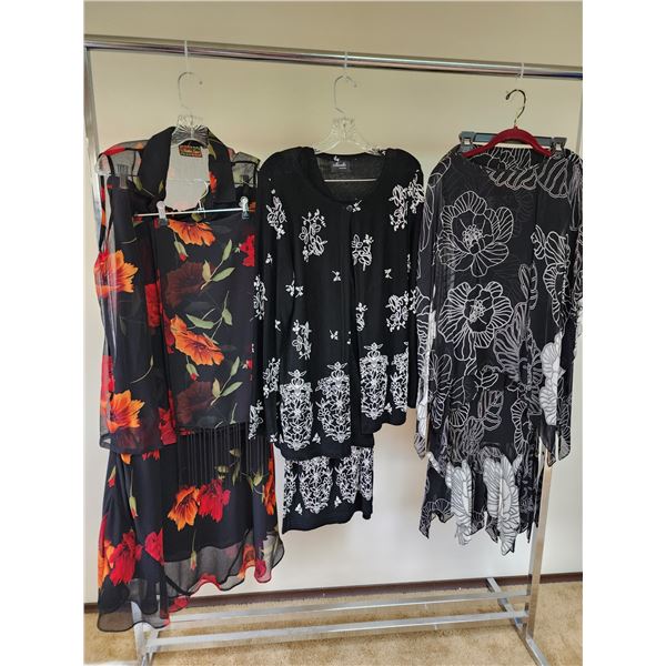 Size L/XL ladies 3 Piece Sheer Outfits