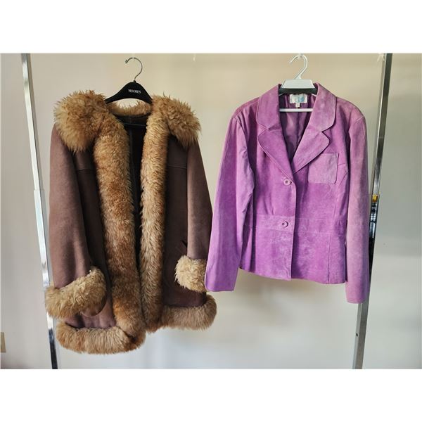 Ladies L Suede Coats