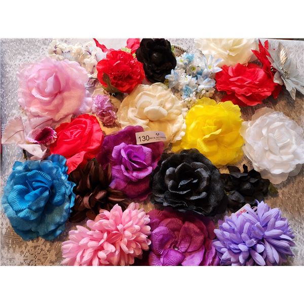 Misc. Hair Accessories with Flower Pins and Clips