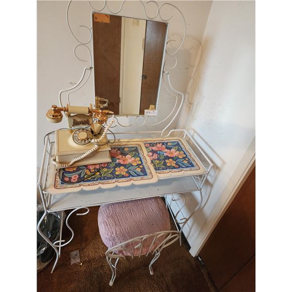 Vintage Vanity with Phone