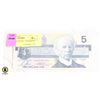 Image 2 : 1986 CANADA $5 BILL ANE2881991