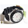 Image 1 : GUESS FORCE WHITE DIAL RUBBER STRAP WATCH