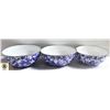 Image 1 : THREE ENAMELWARE MIXING BOWL SET