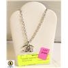 Image 1 : CHANEL JEWELRY SILVER CHAIN WITH STONE