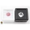 Image 1 : #210-UNHEATED WHITE TOPAZ  4.65CT & RUBY 3.90CT