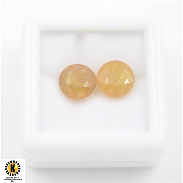 #197-HEATED YELLOW SAPPHIRE 8 MM GEMSTONE 5.50CT