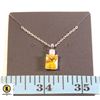 Image 1 : 8 X 10 RECTANGULAR YELLOW CZ STONE WITH