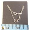 Image 1 : 2 X SILVER 60 CM NECKLACE WITH LOBSTER CLASP