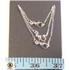 Image 1 : 3 X SILVER 60 CM NECKLACE WITH LOBSTER CLASP
